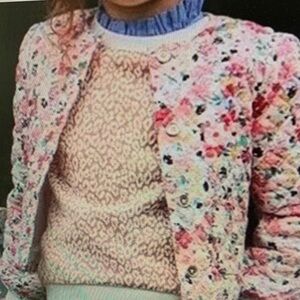 Floral Textured Jacket and Top